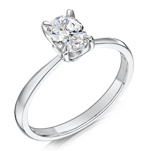 OVAL CUT DIAMOND SOLITAIRE ENGAGEMENT RING