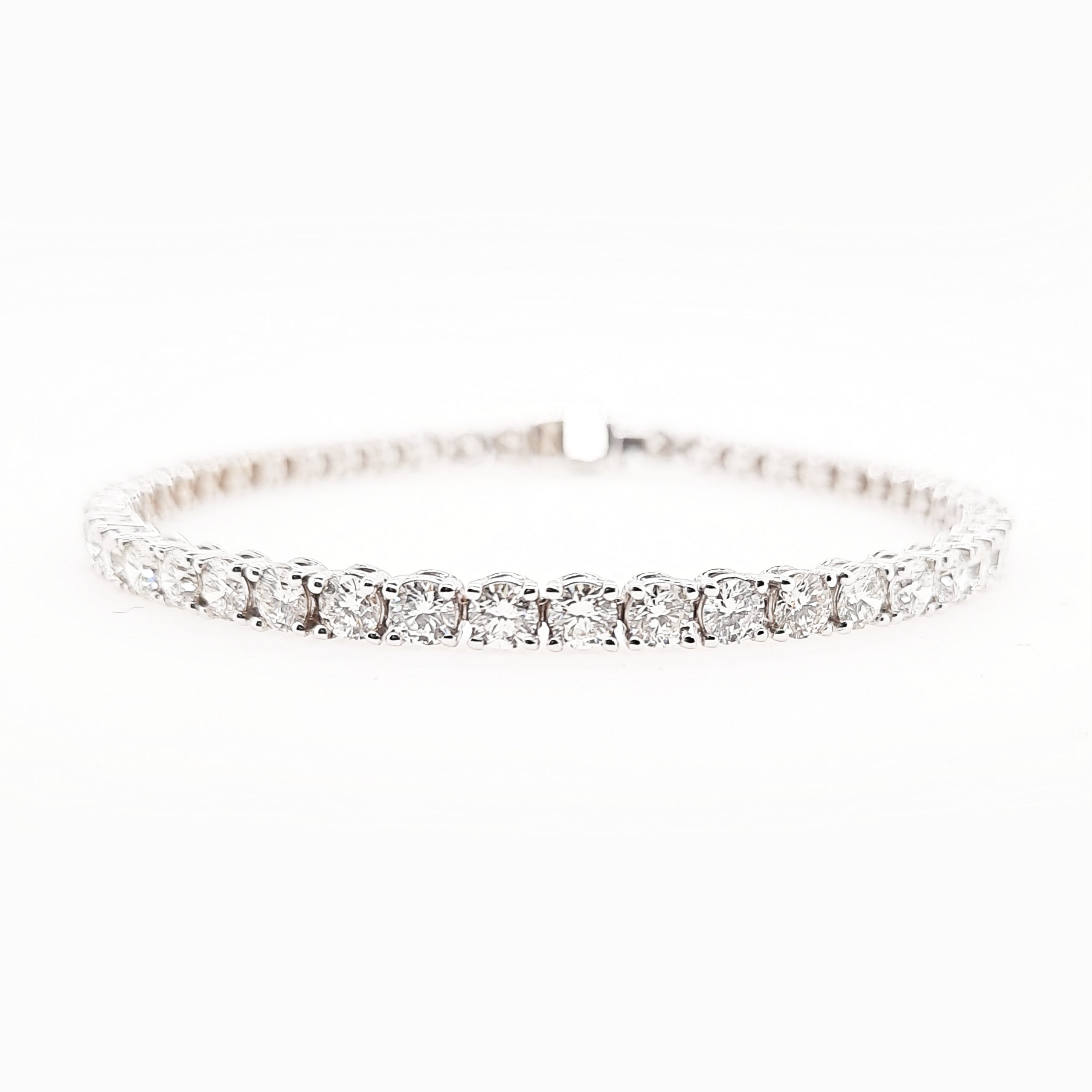 Classic diamond set tennis bracelet white gold Harrogate jewellers Fogal and barnes