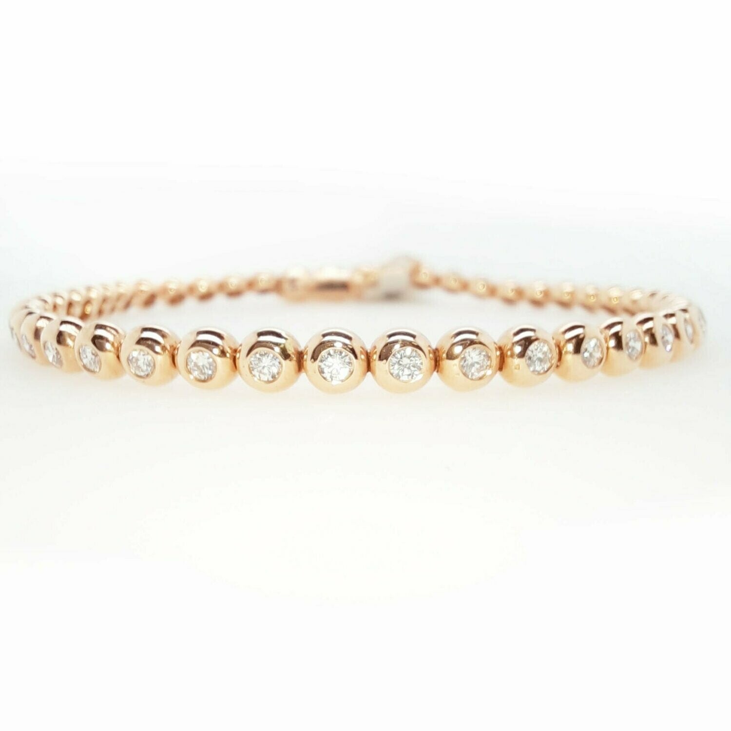 ROSE GOLD DIAMOND TENNIS BRACELET - Fogal & Barnes