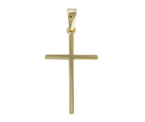 9K YELLOW GOLD CROSS PENDANT- HARROGATE - Fogal & Barnes
