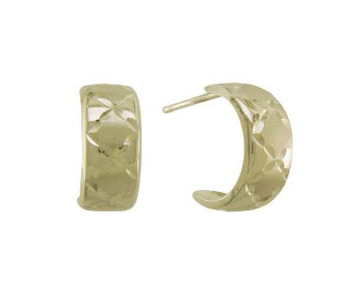 9K YELLOW GOLD HOOP EARRINGS- HARROGATE - Fogal & Barnes