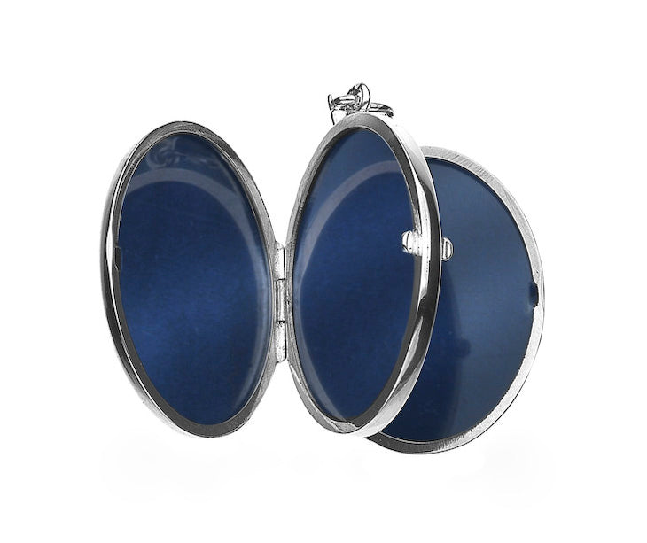 SILVER OVAL FAMILY LOCKET - Fogal & Barnes