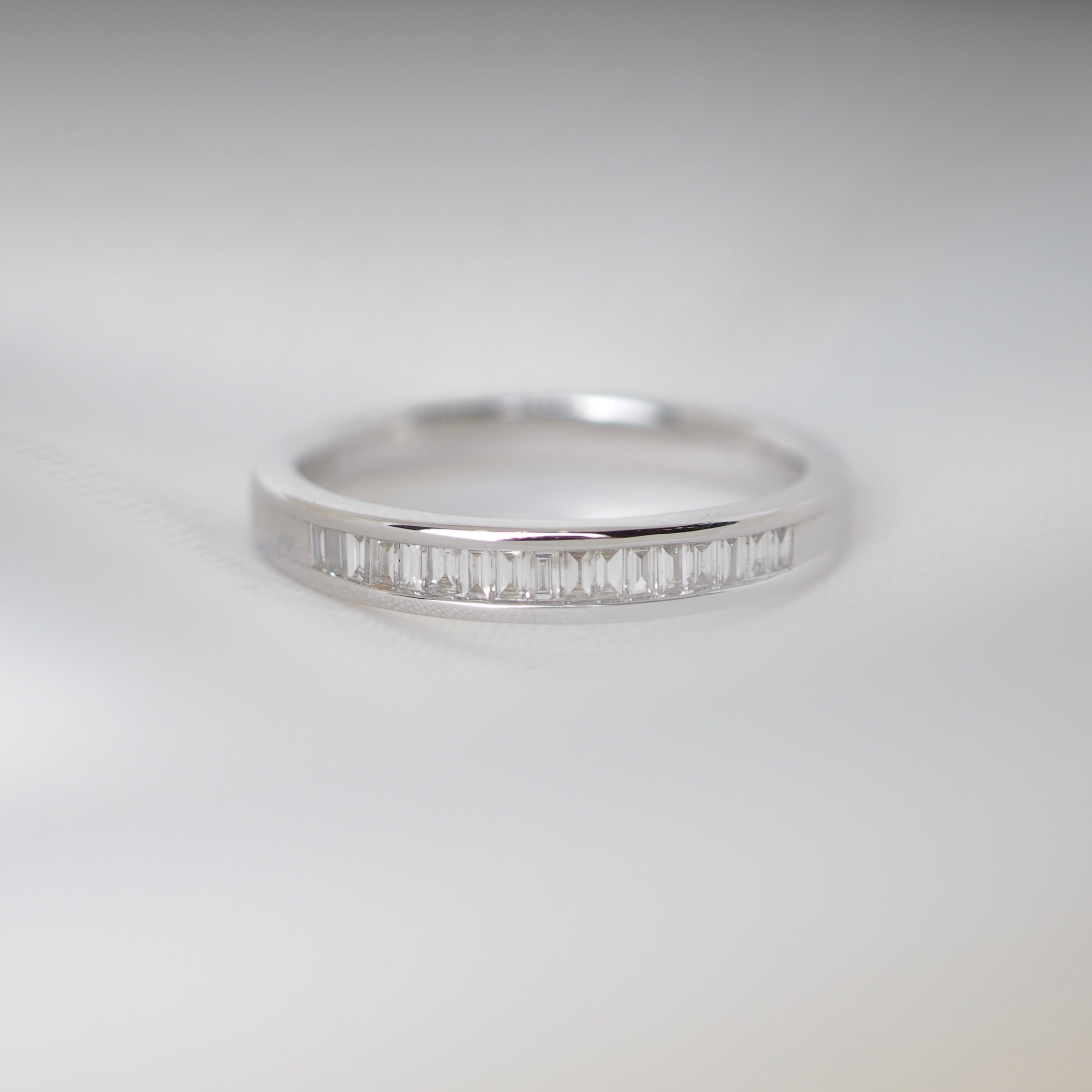 BAGUETTE CUT DIAMOND SET WEDDING/ ETERNITY RING - Fogal & Barnes