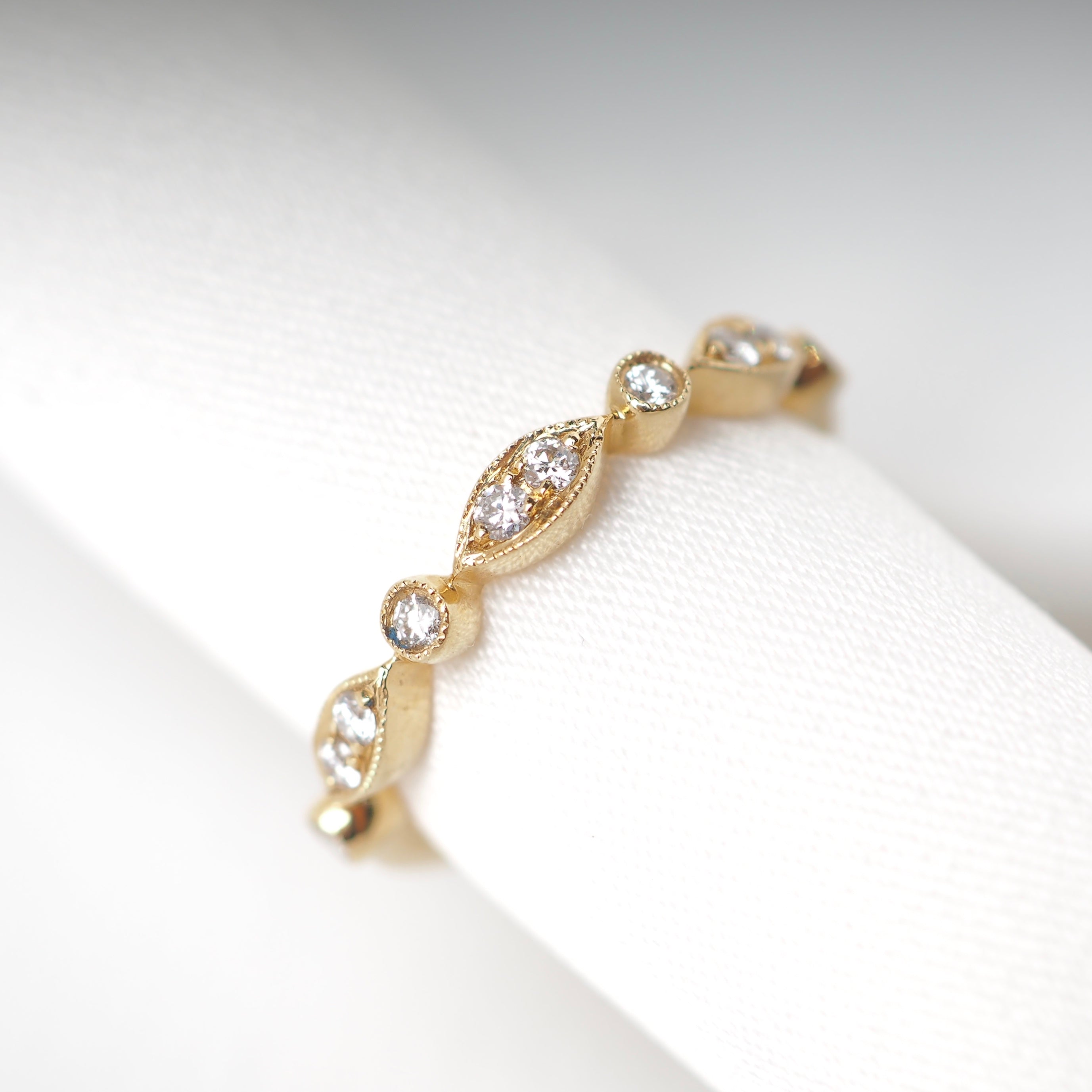 YELLOW GOLD  DIAMOND WEDDING/ETERNITY RING - Fogal & Barnes