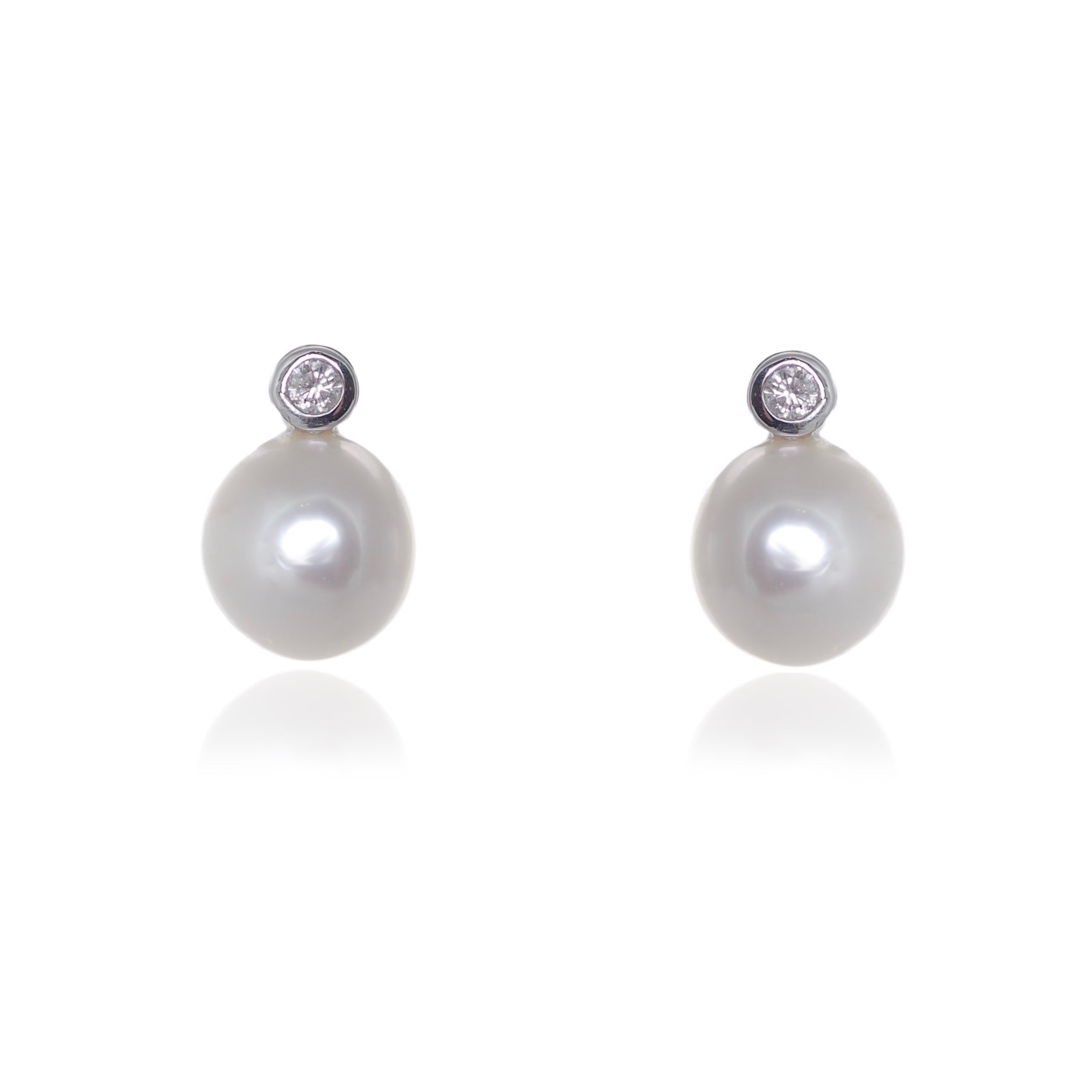 PEARL & DIAMOND  EARRINGS - Fogal & Barnes