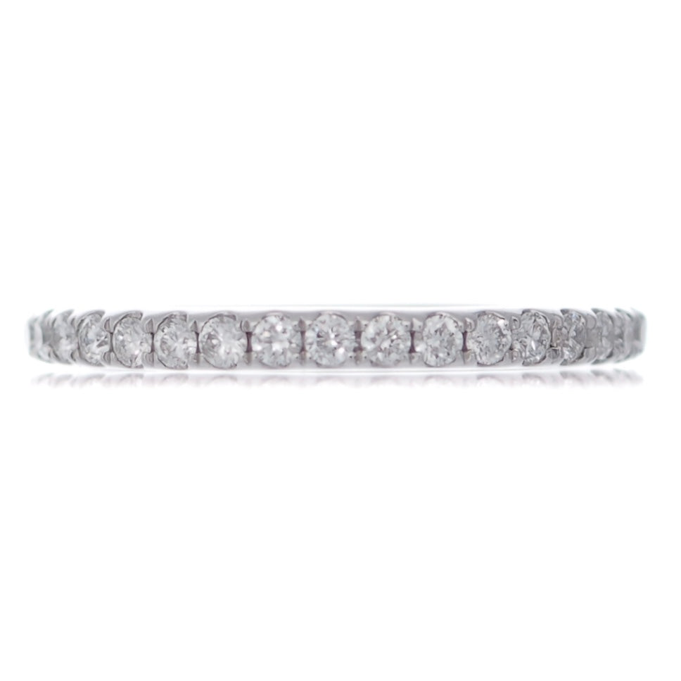 Full diamond set wedding band eternity platinum Harrogate jewellers Fogal and barnes