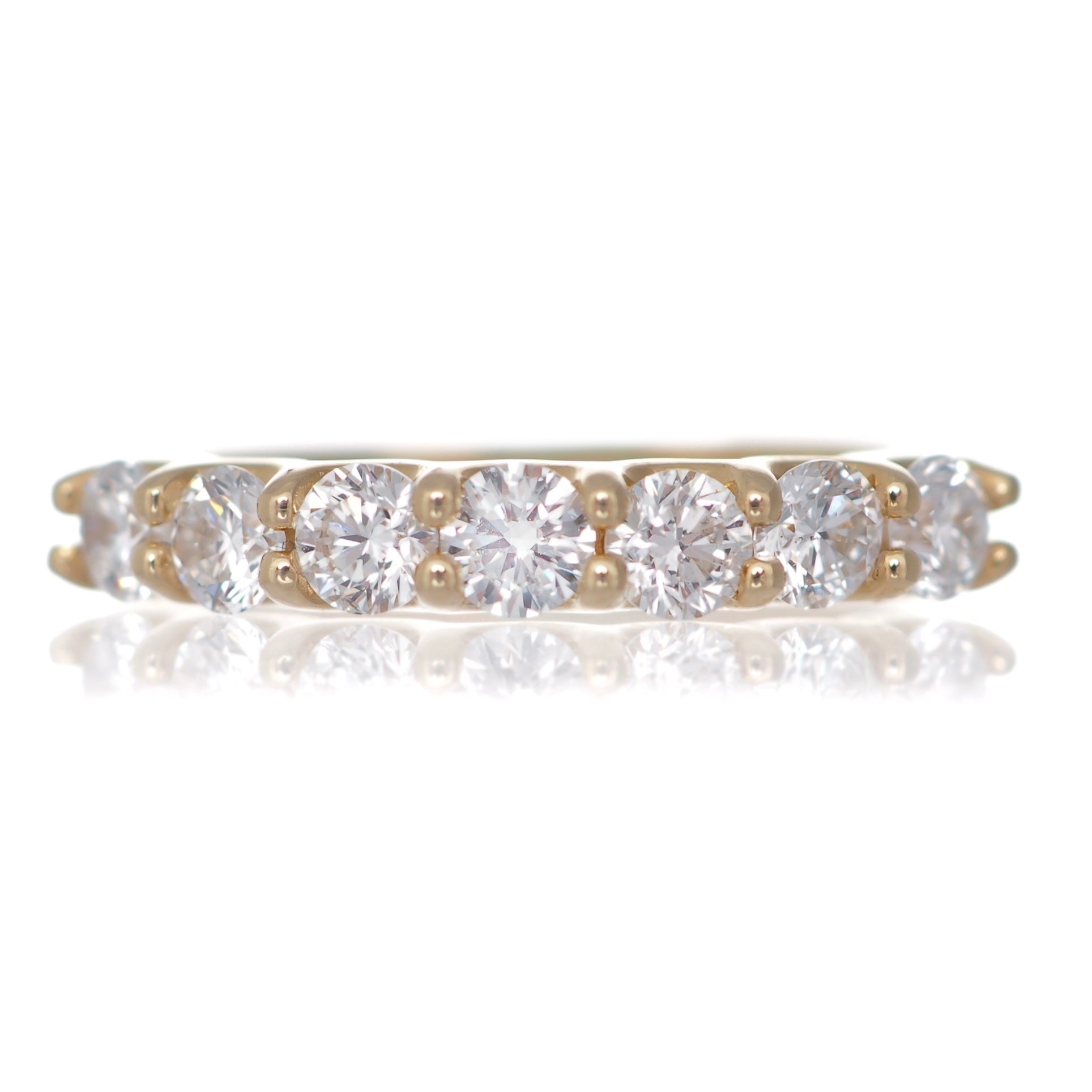 Round brilliant diamond ring yellow gold wedding band Harrogate jewellers Fogal and barnes