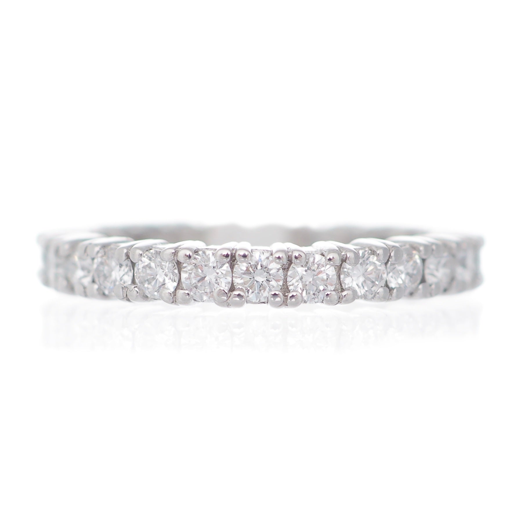 Diamond set full eternity wedding band platinum Harrogate Jewellers Fogal and barnes