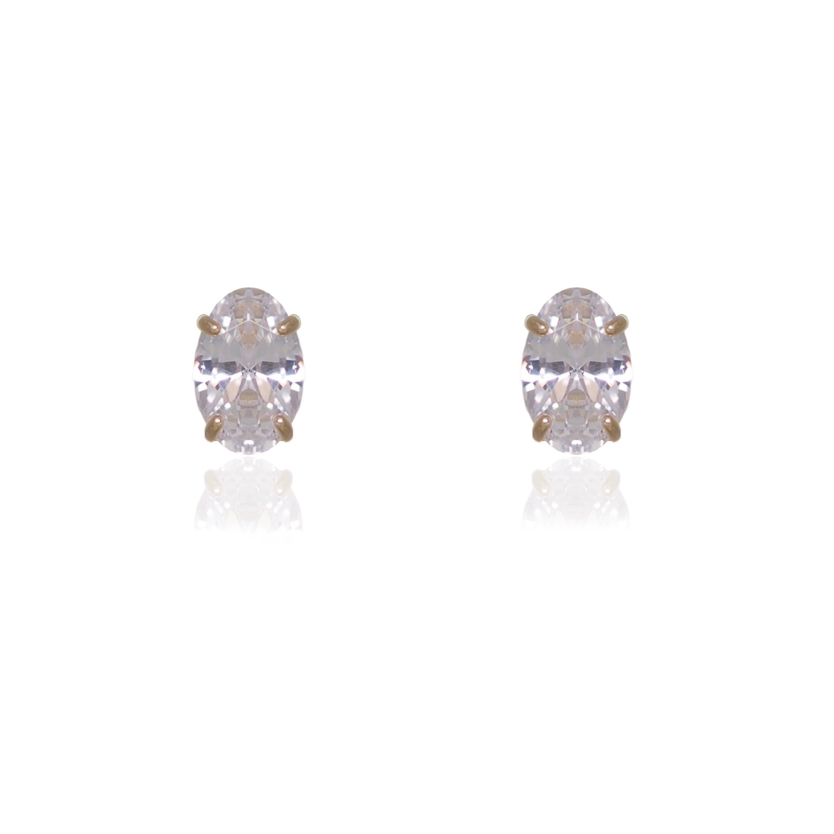 OVAL STUD EARRINGS - Fogal & Barnes