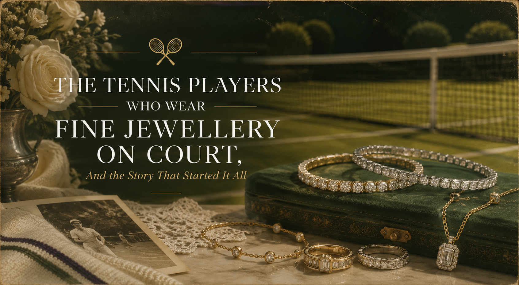 The Tennis Players Who Wear Fine Jewellery On Court, And the Story That Started It All