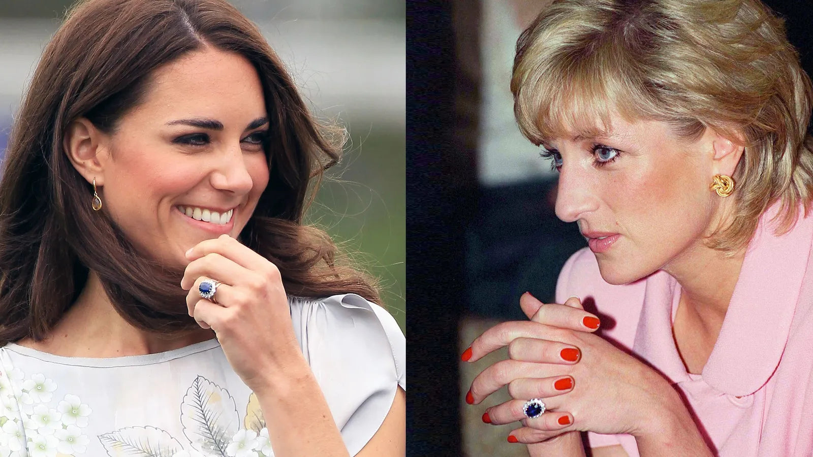 Princess Diana's and Kate Midelton Blue Sapphire Oval and Diamond Engagement Ring: The Ultimate Guide to Royal-Inspired Engagement Rings. 