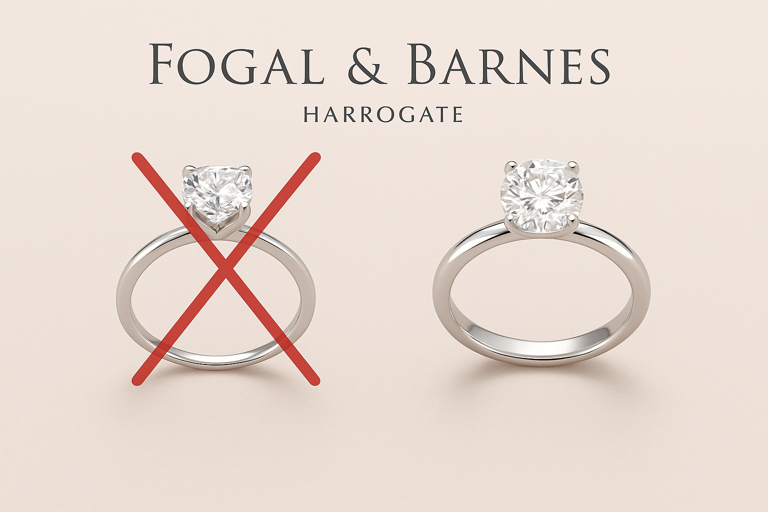 Thin band engagement rings are bad idea, harrogate jewellers tips 