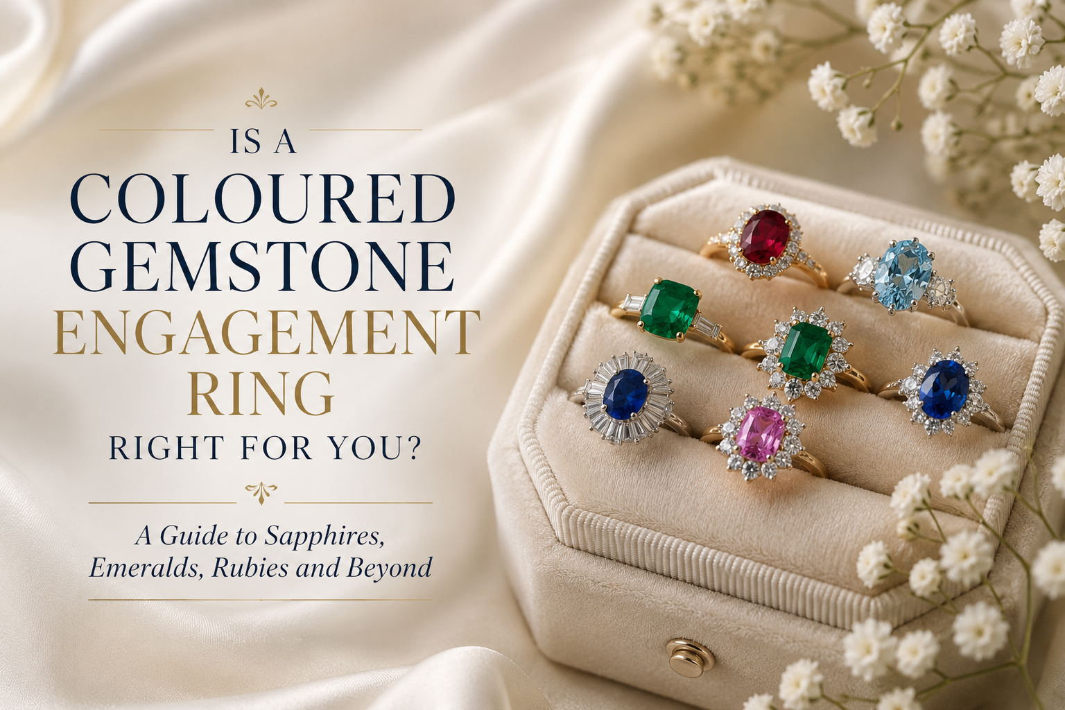 Is a Coloured Gemstone Engagement Ring Right for You? A Guide to Sapphires, Emeralds, Rubies and Beyond