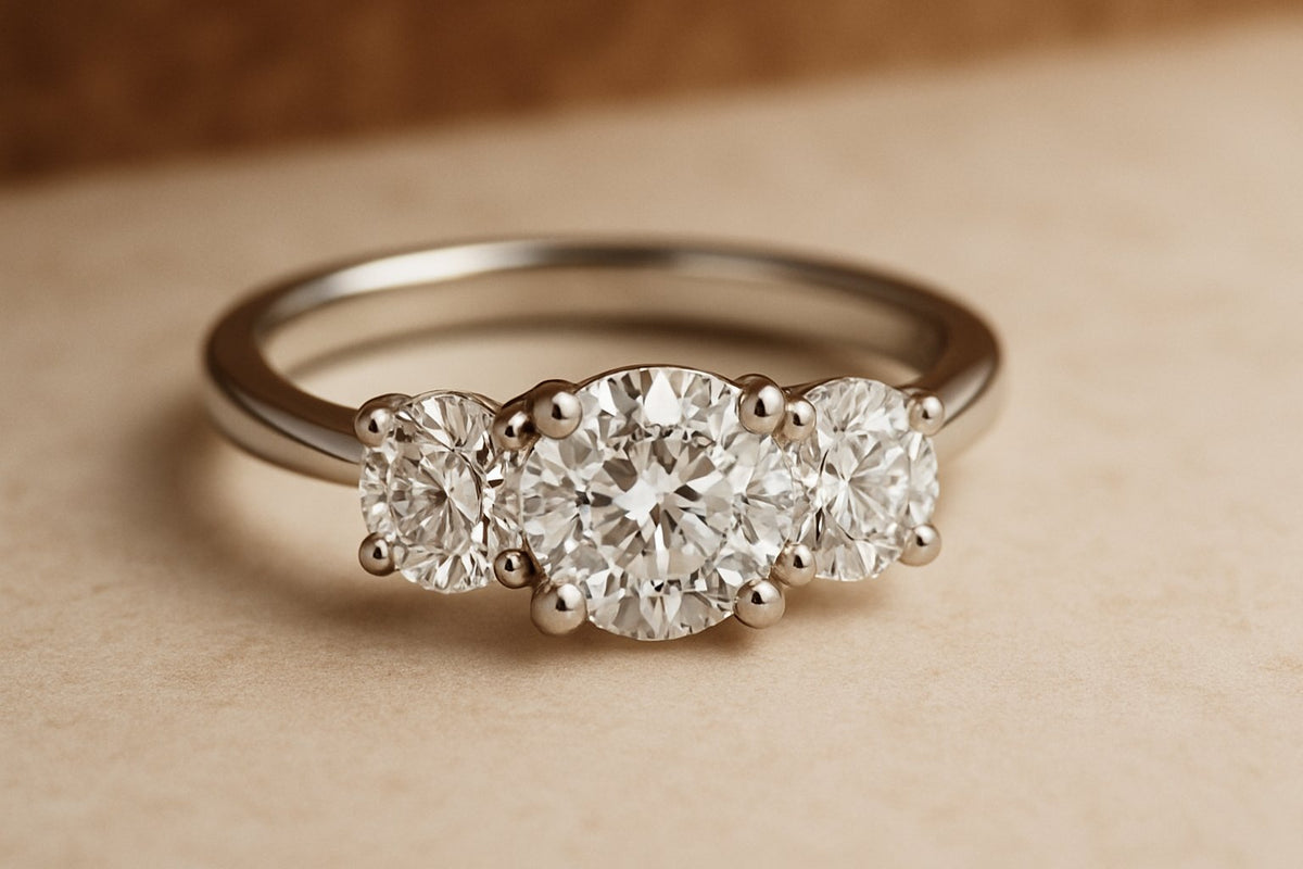 Three Stone Engagement Ring Collection