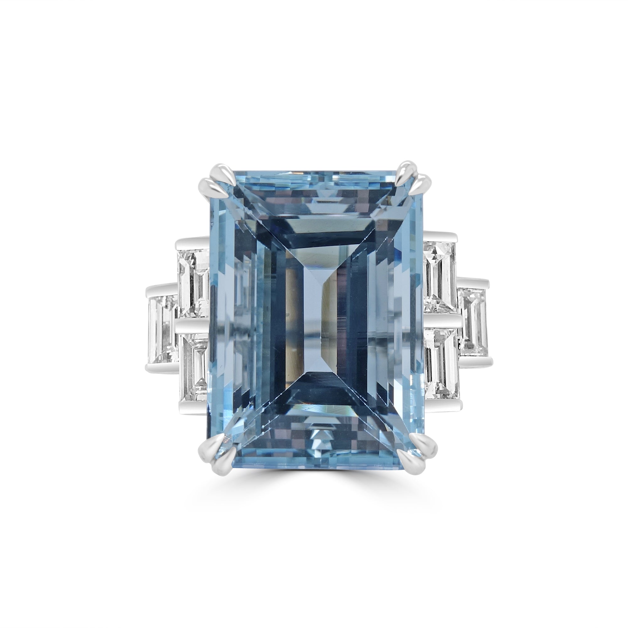 Aquamarine Emerald Engagement Ring Trilogy Fogal and Barnes Harrogate 