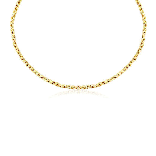 SOLID 9K YELLOW GOLD NECKLACE