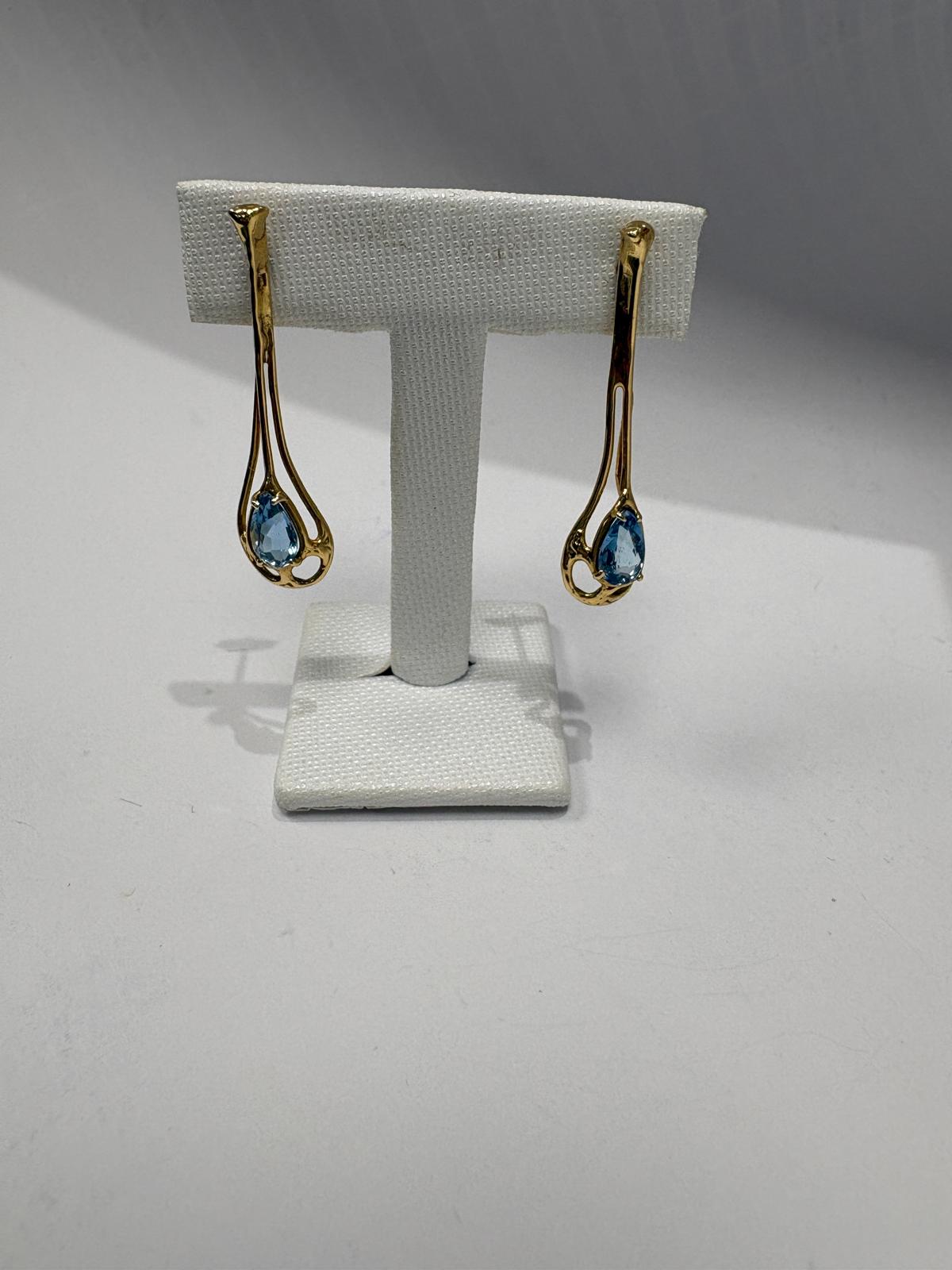 14K gold second hand vintage earrings in harrogate jewellers 