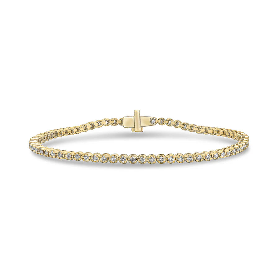 WHITE GOLD AND DIAMOND TENNIS BRACELET