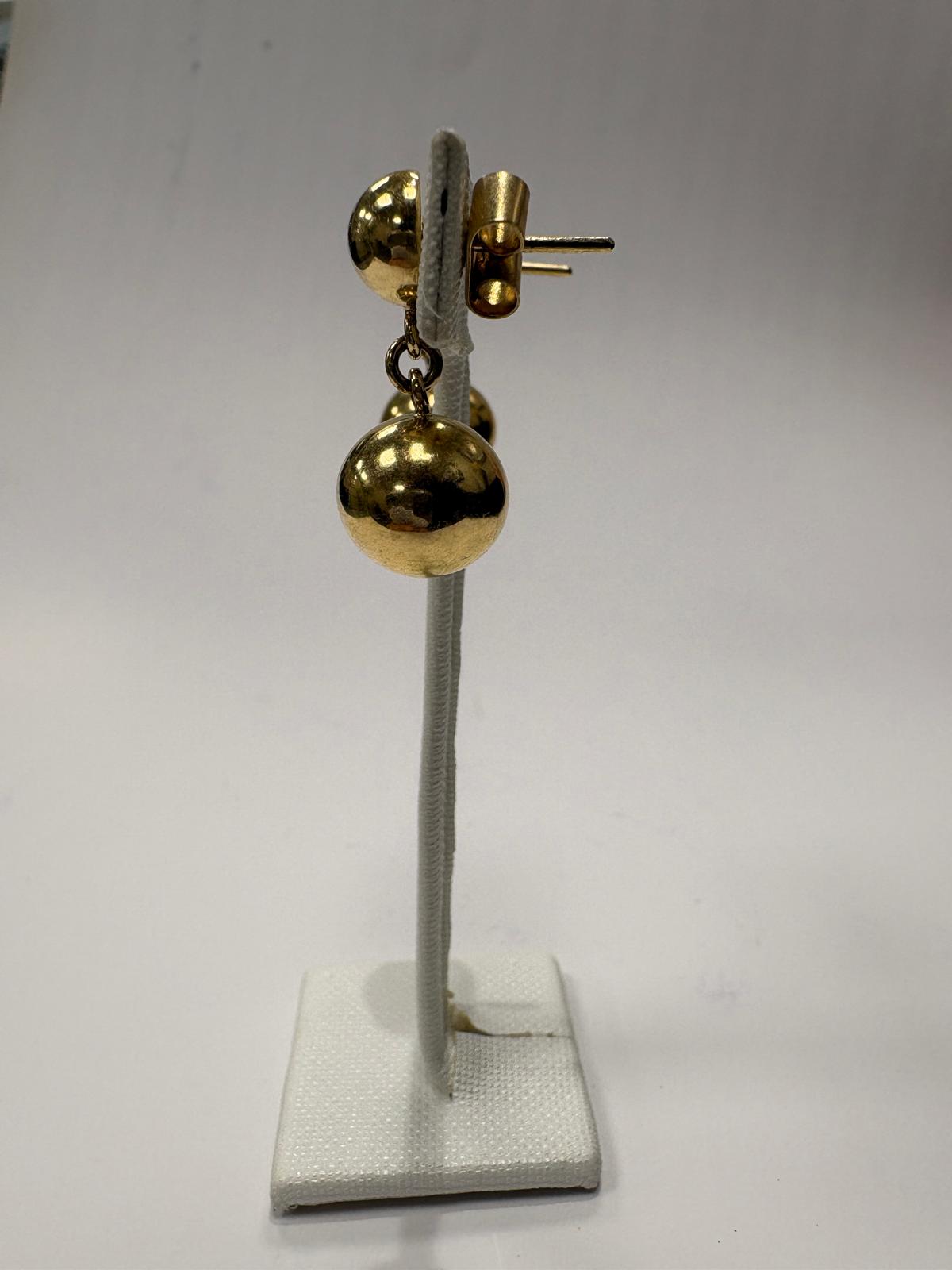 second hand 18k yellow gold drop earrings harrogate 