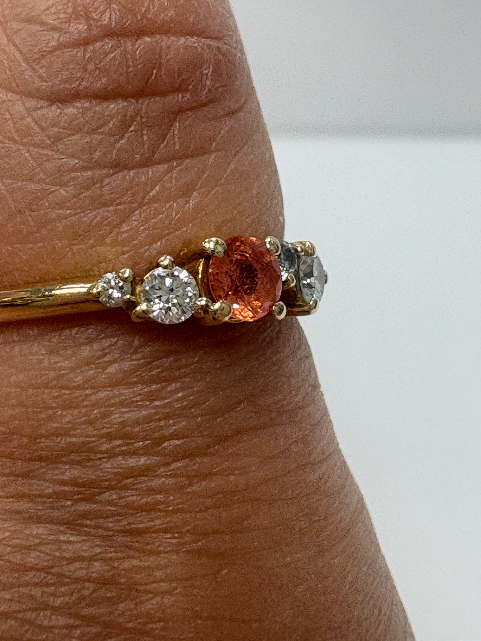 18ct gold hallmark stamped inside ring band