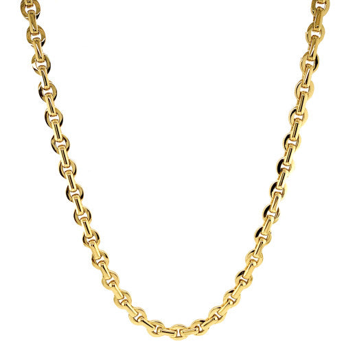 9CT YELLOW GOLD LINK NECKLACE