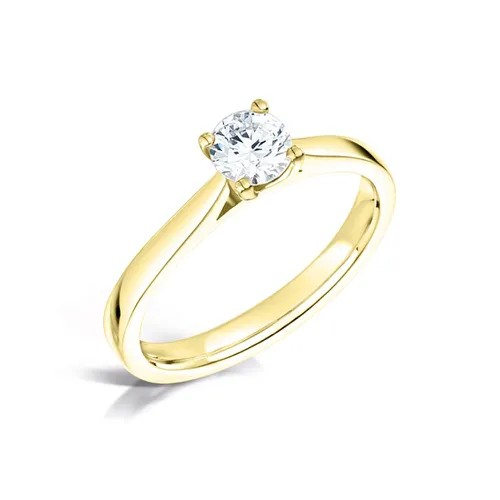 ROUND BRILLIANT CUT DIAMOND SOLITAIRE ENGAGEMENT RING