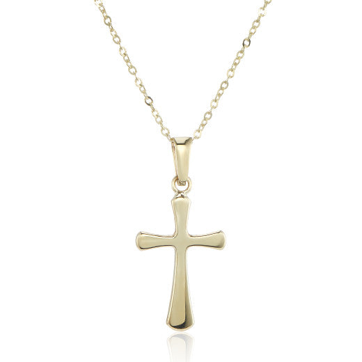 TIMELESS BEAUTY 9CT YELLOW GOLD CROSS NECKLACE