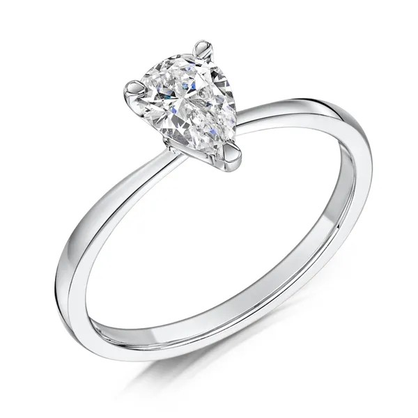 PEAR CUT DIAMOND SOLITAIRE ENGAGEMENT RING