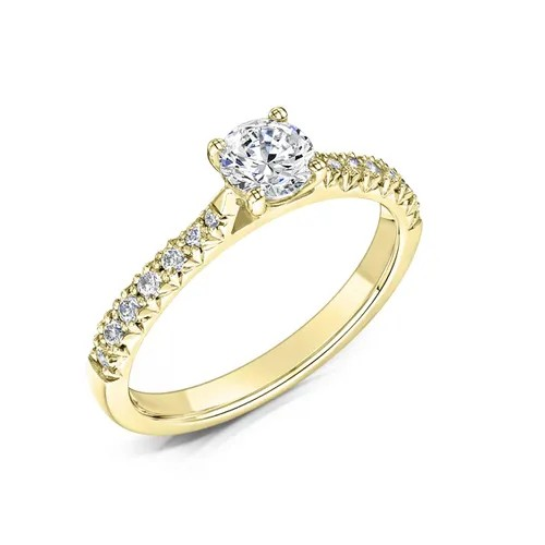 ROUND BRILLIANT DIAMOND  SOLITAIRE ENGAGEMENT RING