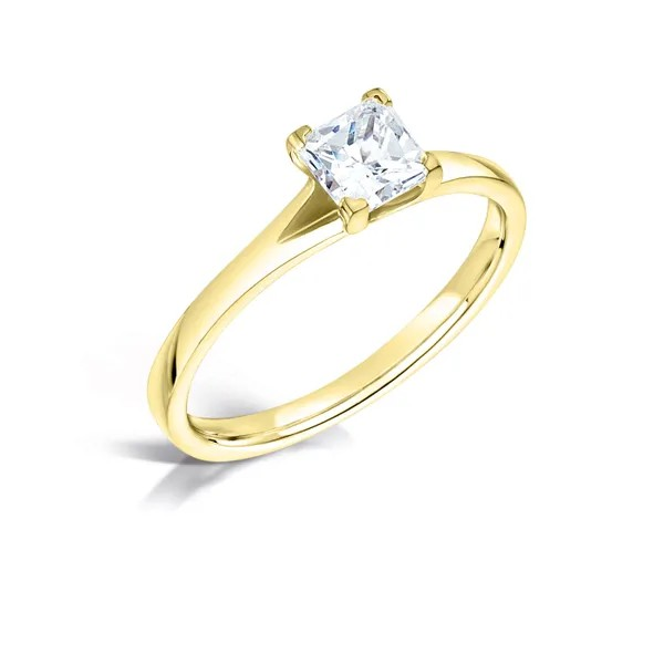 PRINCESS CUT DIAMOND SOLITAIRE ENGAGEMENT RING