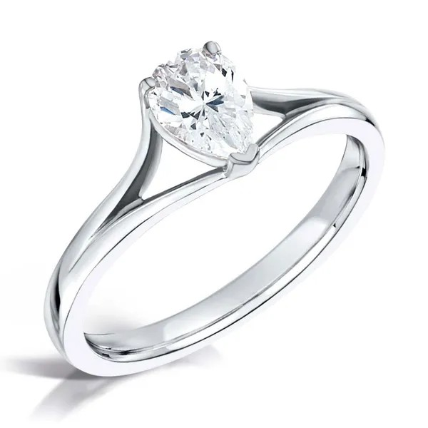 PEAR CUT DIAMOND SOLITAIRE ENGAGEMENT RING