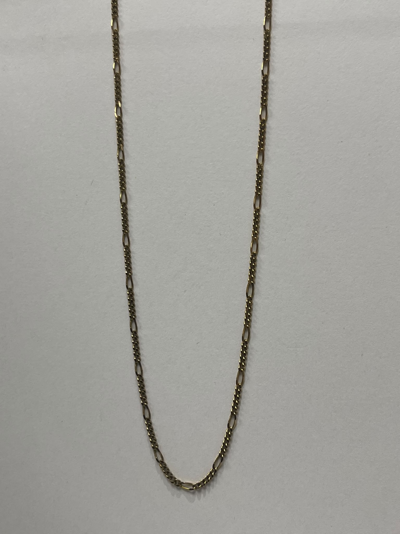 9ct gold chain, figaro chain, gold necklace, pre-loved jewellery, second-hand gold chain, men's gold chain, figaro necklace Yorkshire