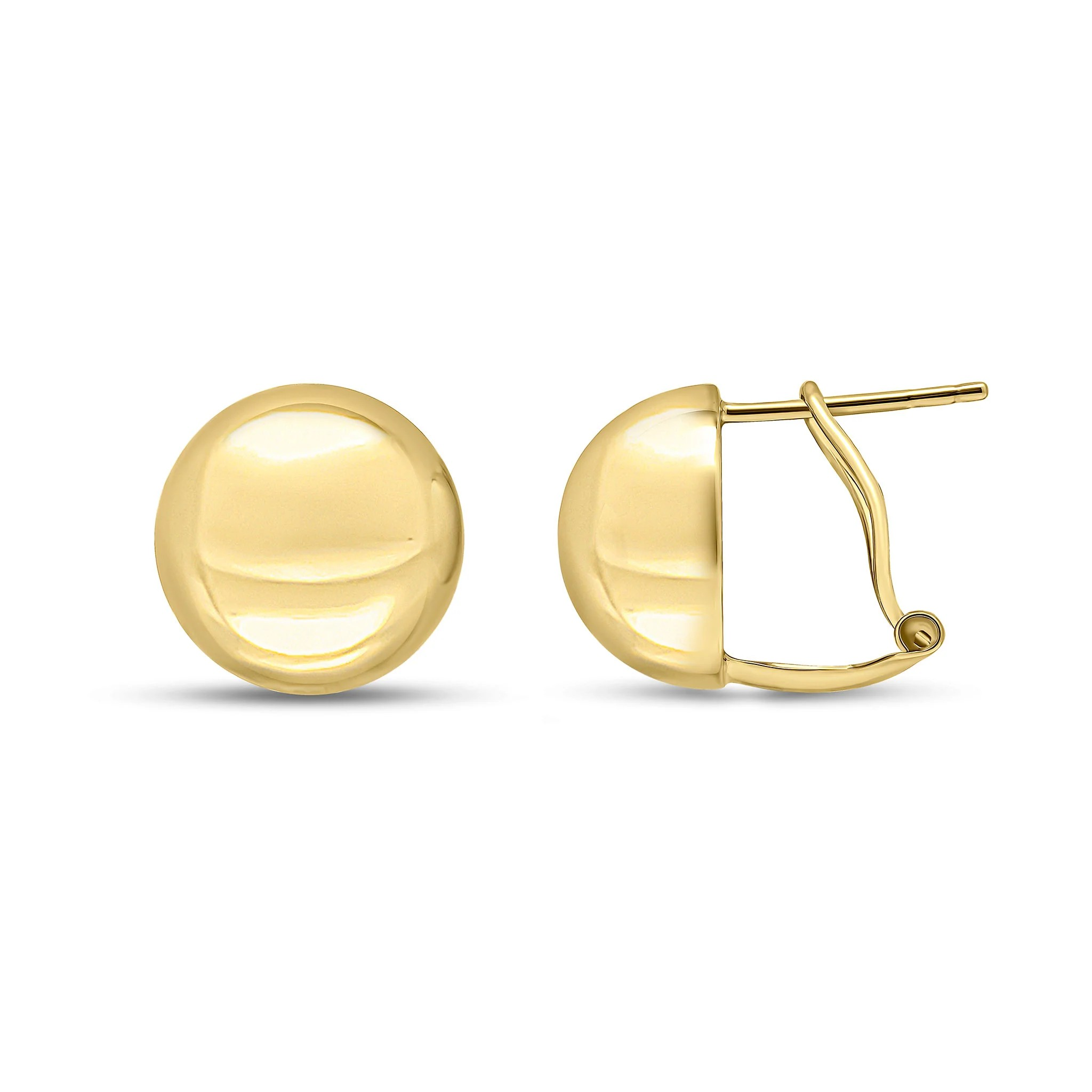 9k yellow gold polished modern earrings from fogal and barnes fine jewellers in Harrogate. 