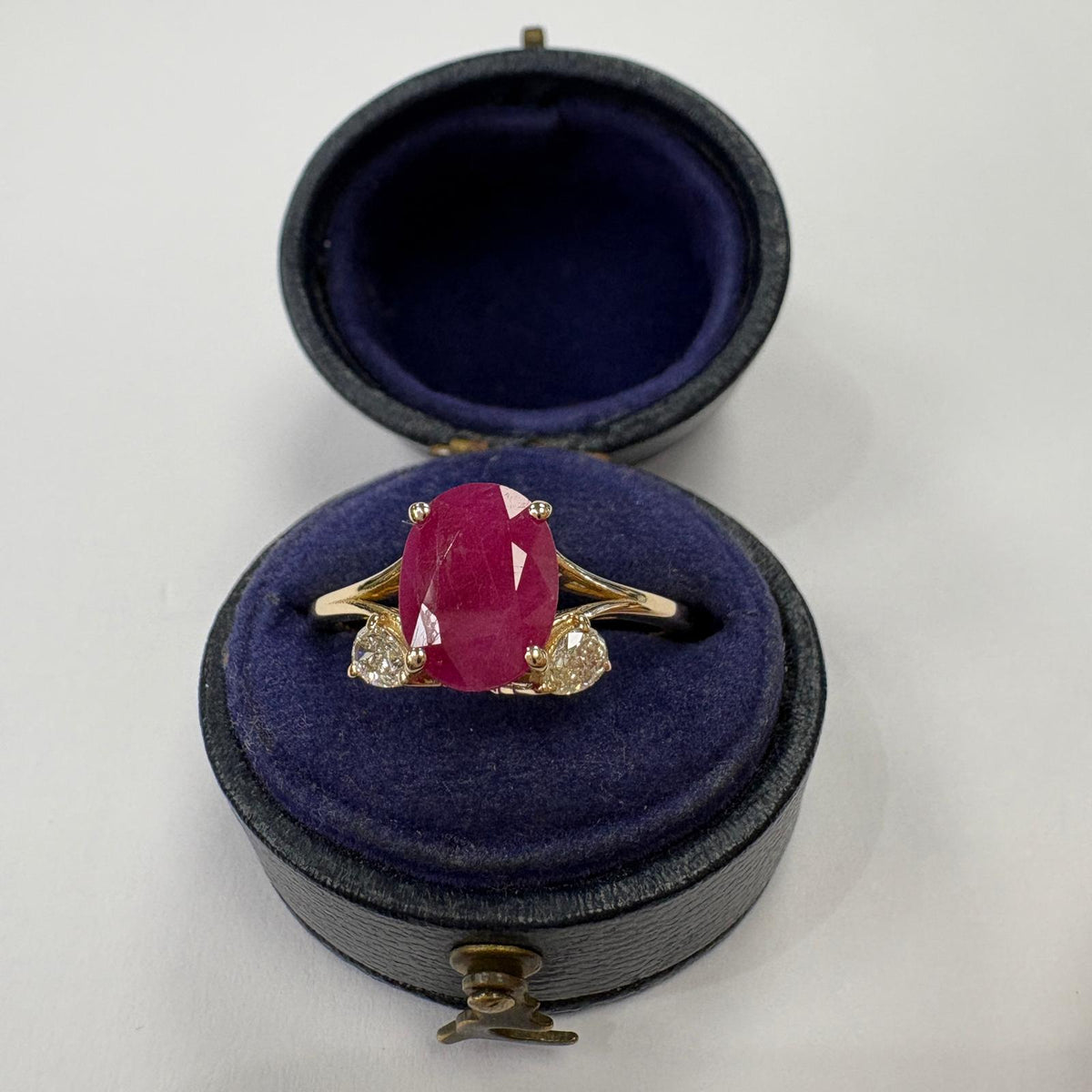 natural ruby ring, ruby and diamond ring UK, oval ruby ring, certified ruby ring, 2 carat ruby ring, ruby engagement ring, ruby anniversary ring, July birthstone ring