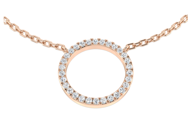 DIAMOND CIRCLE OF LIFE NECKLACE