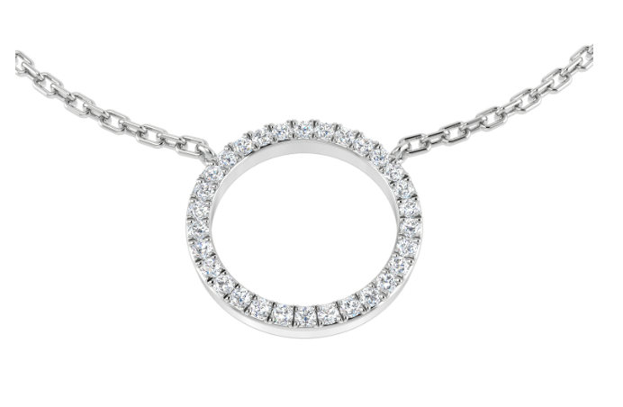 DIAMOND CIRCLE OF LIFE NECKLACE