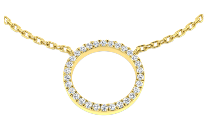 DIAMOND CIRCLE OF LIFE NECKLACE