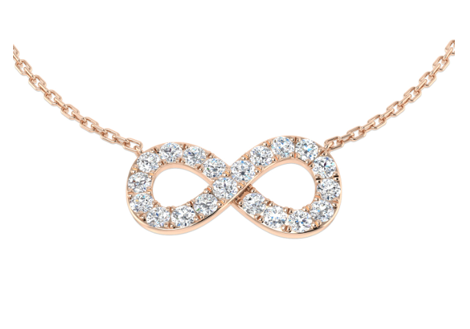 INFINITY DIAMOND NECKLACE PENDANT HARROGATE