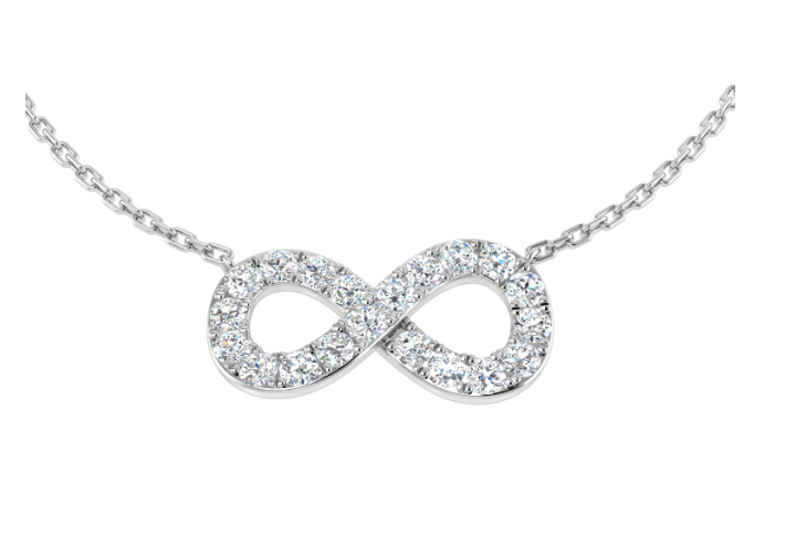 INFINITY DIAMOND NECKLACE PENDANT HARROGATE