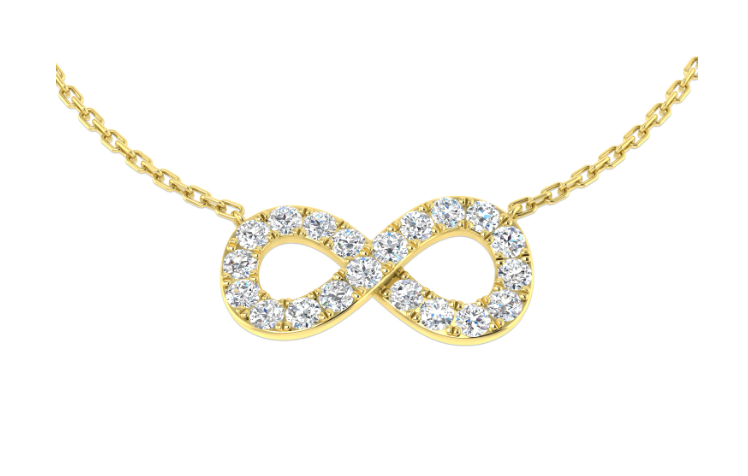 INFINITY DIAMOND NECKLACE PENDANT HARROGATE