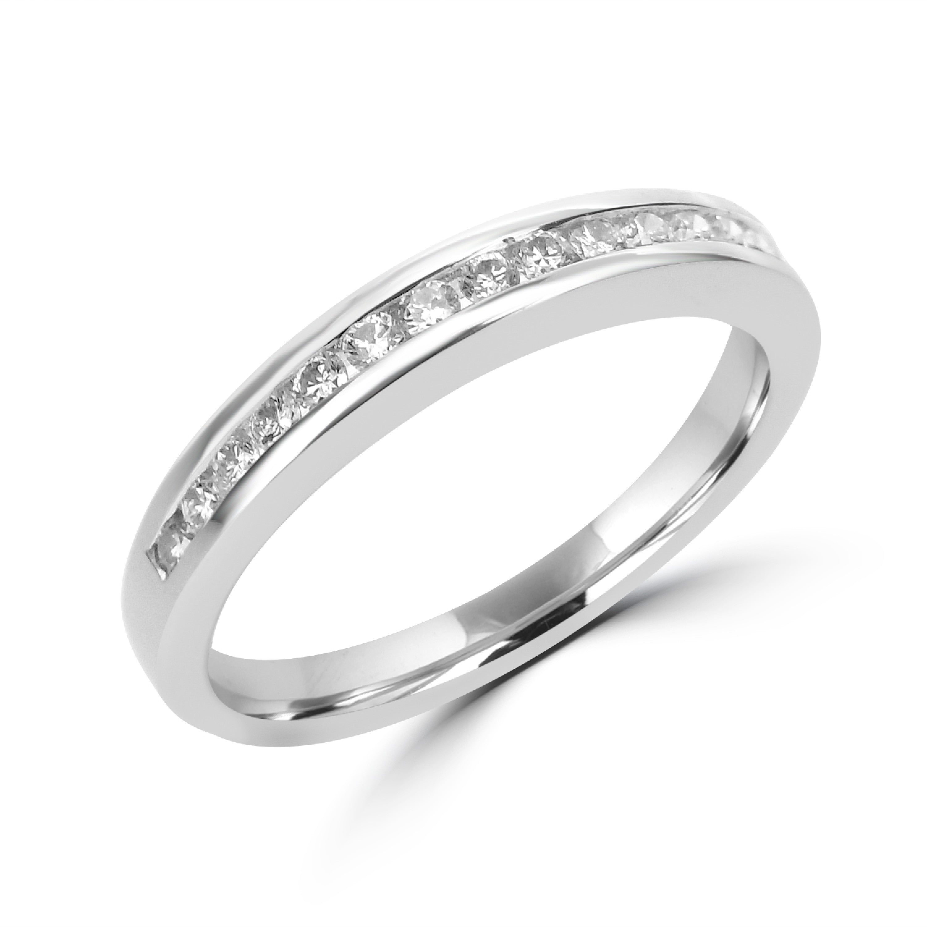 ROUND BRILLIANT DIAMOND CHANNEL ETERNITY/WEDDING RING