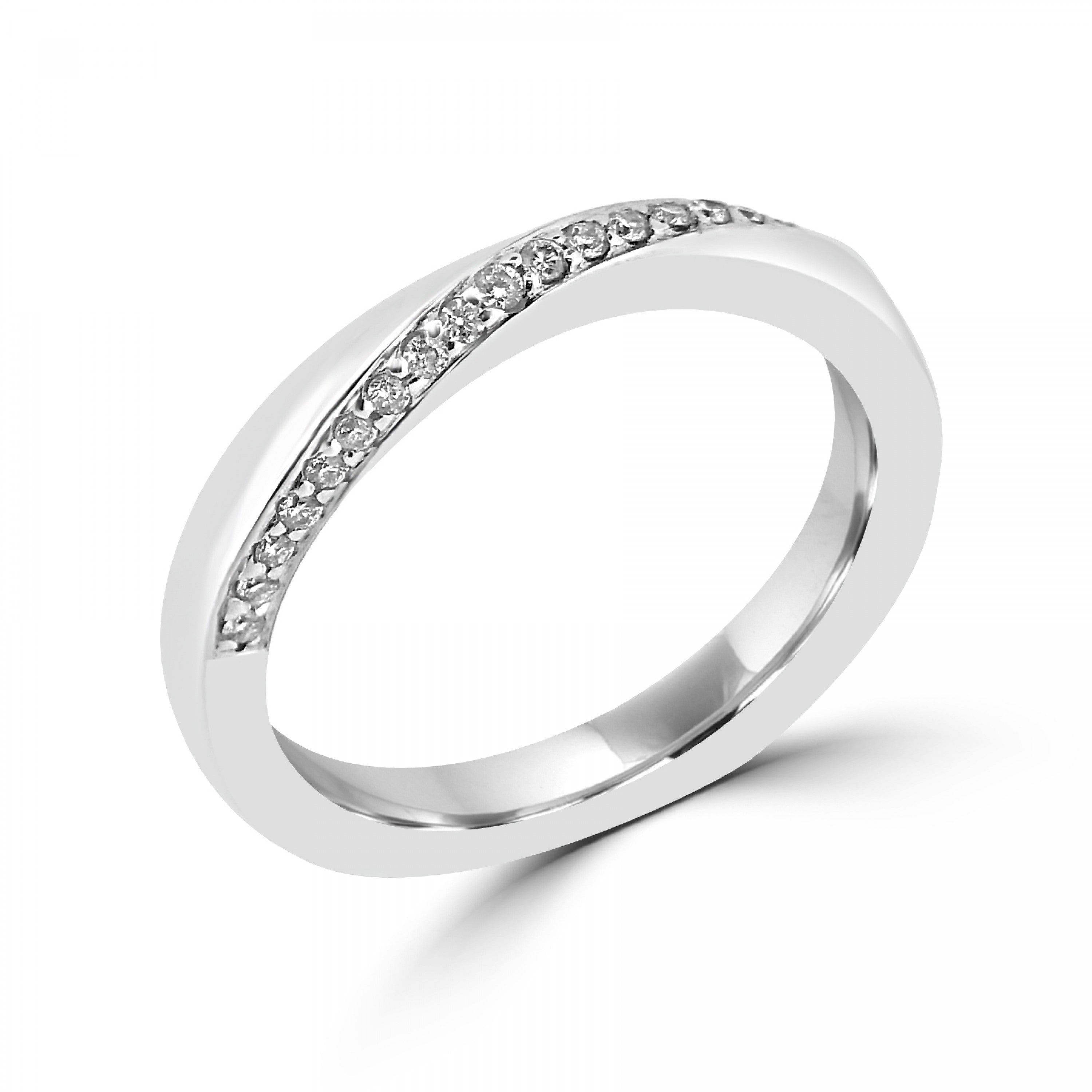 ROUND BRILLIANT DIAMOND TWIST ETERNITY/WEDDING RING