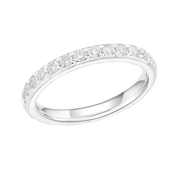 ILLUSION SET DIAMOND WEDDING ETERNITY RING