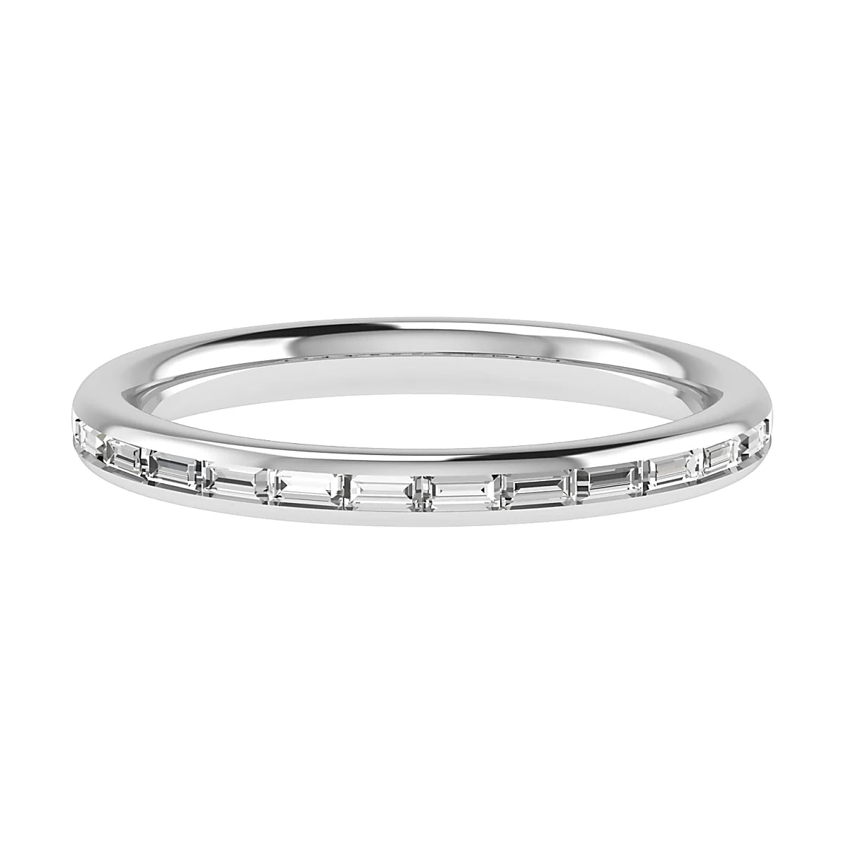 LANDSCAPE BAGUETTE CHANNEL SET ETERNITY/WEDDING RING