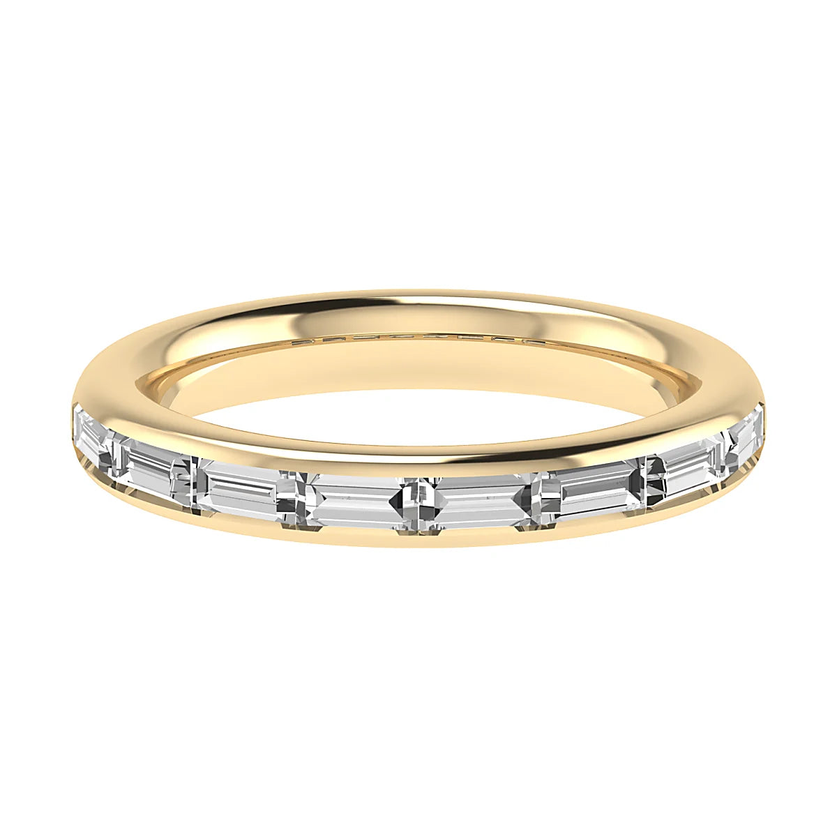 CHANNEL SET BAGUETTE DIAMOND WEDDING ETERNITY RING