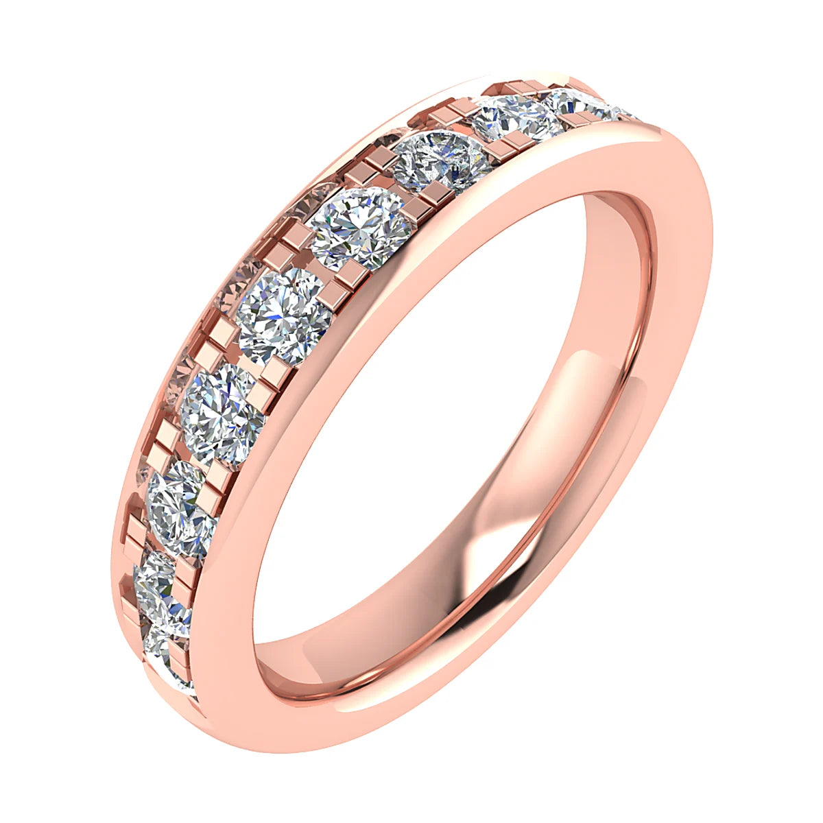 DIAMOND GRAIN SET ETERNITY/WEDDING RING