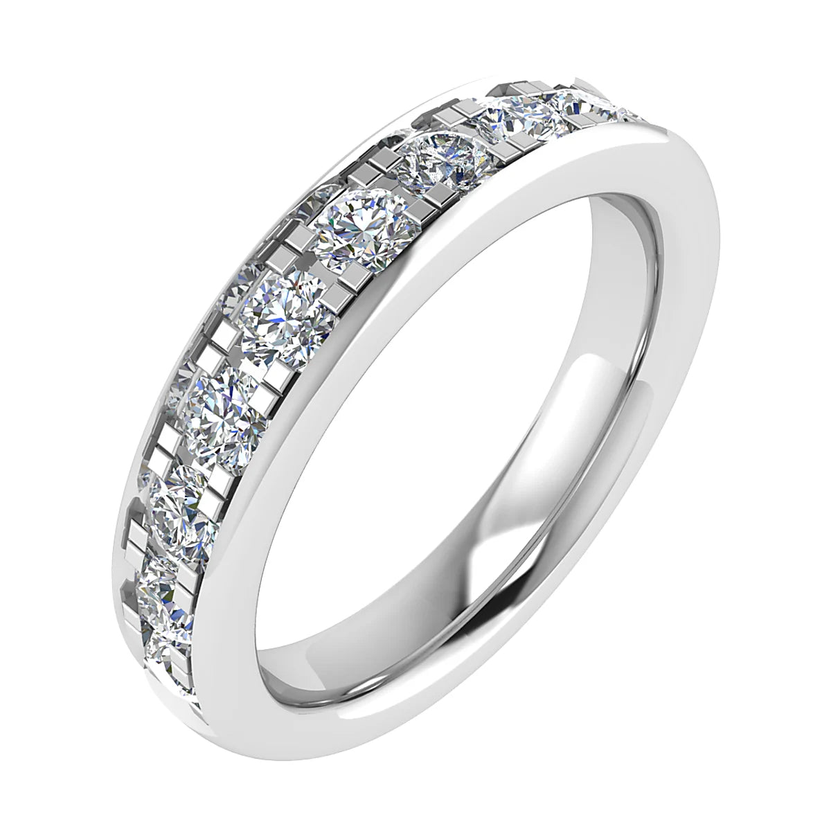 DIAMOND GRAIN SET ETERNITY/WEDDING RING