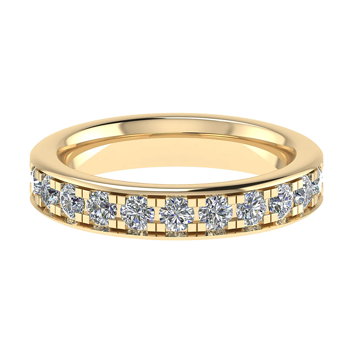 DIAMOND GRAIN SET ETERNITY/WEDDING RING