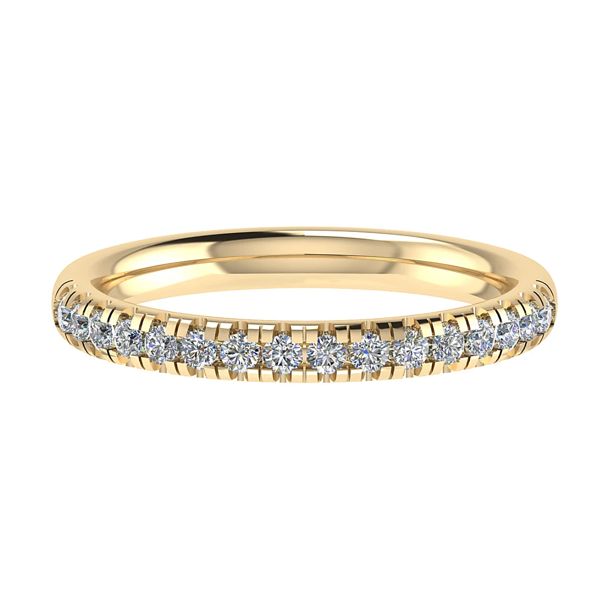 HALF DIAMOND CLAW ETERNITY/WEDDING RING