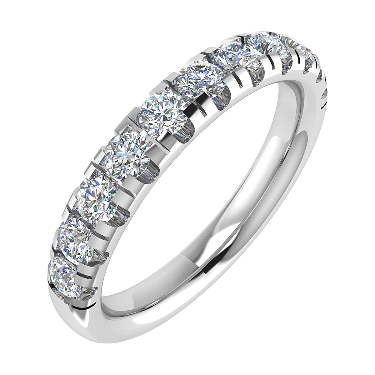 DIAMOND CLAW ETERNITY/WEDDING RING